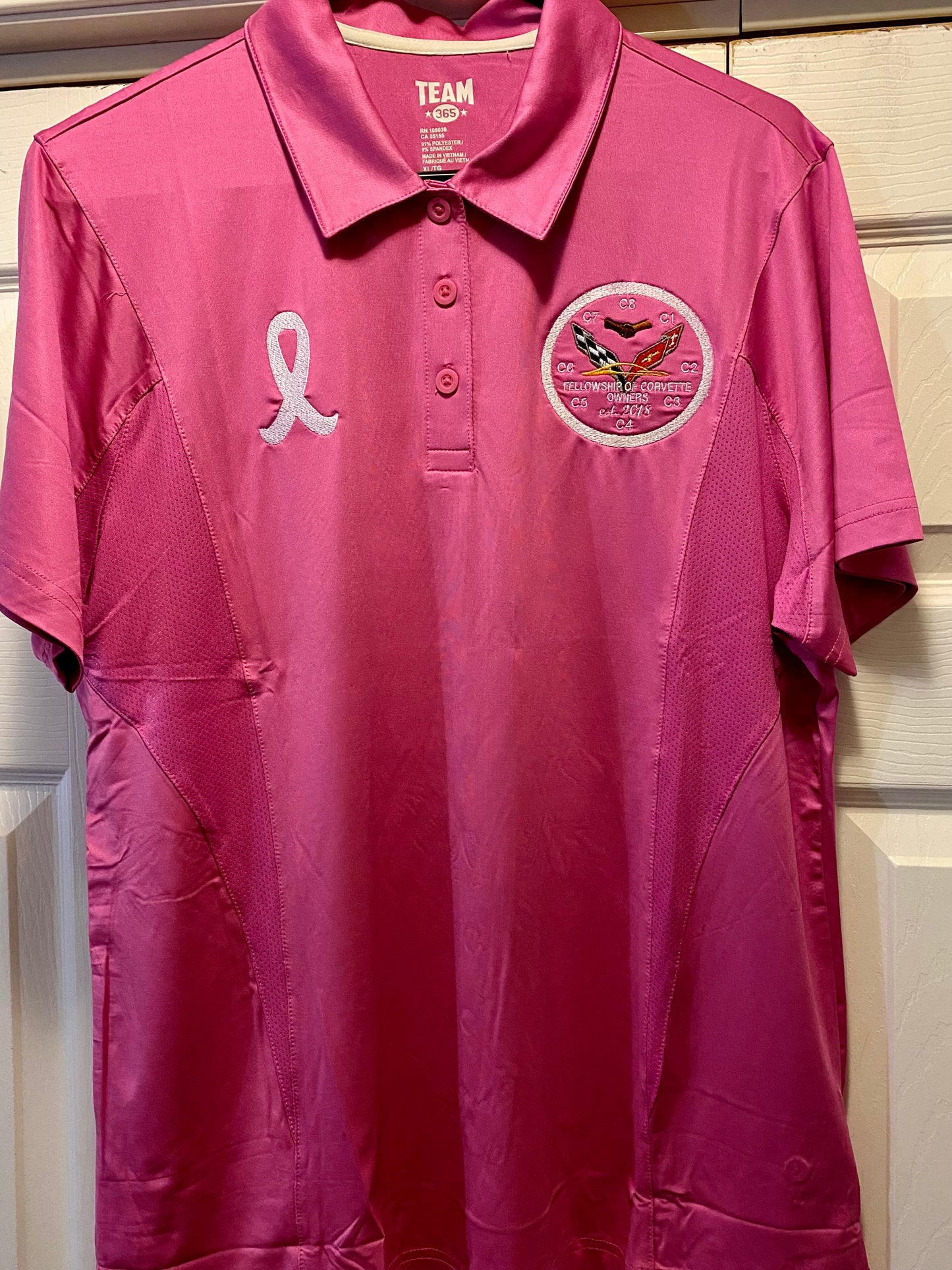 Polo Shirt - Short Sleeve w/Cancer Awareness Symbol (3 Colors)